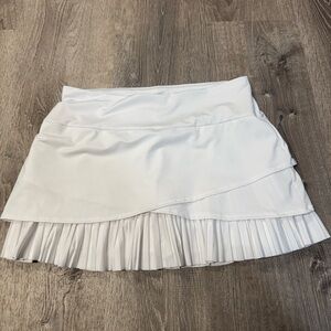 Lucky in Love Women's L Core All Ball Skirt Skort White Pinhole From Tag See Pic